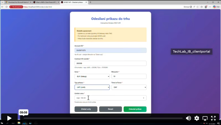 Více informací o "IB Client portal"